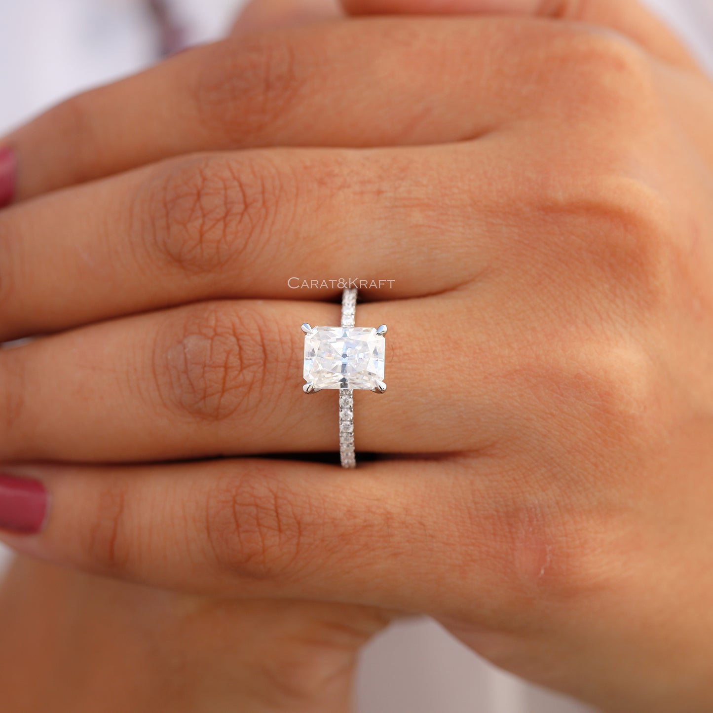 Radiant 0.50ct to 5.00ct Diamond Engagement Ring