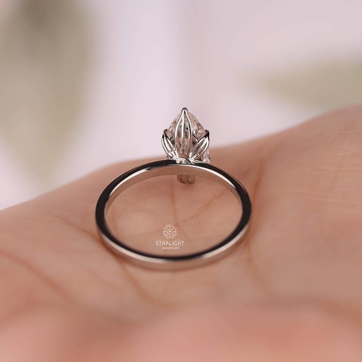 2.5 Carat Marquise Cut Lab Grown Diamond Engagement Ring