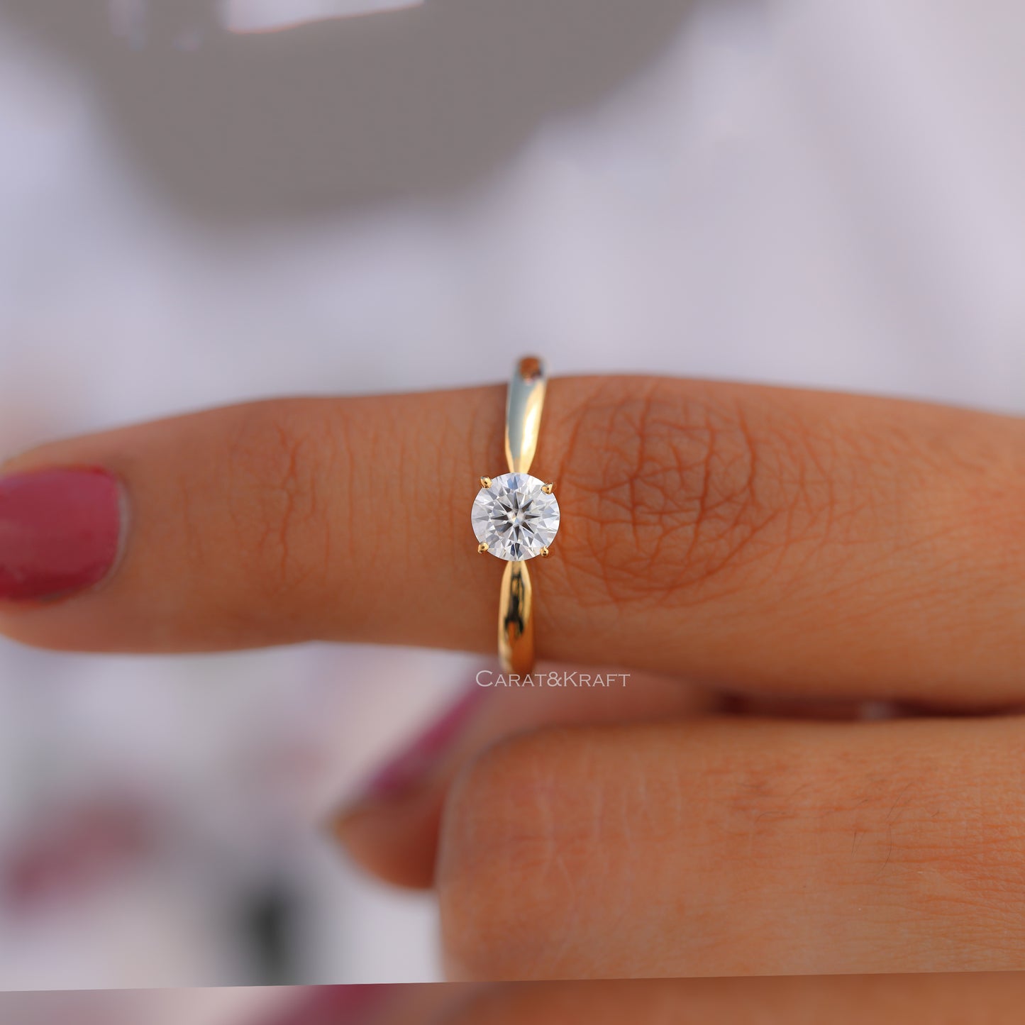 cvd diamond ring, hpht diamond ring, man made diamond, gifts for mom