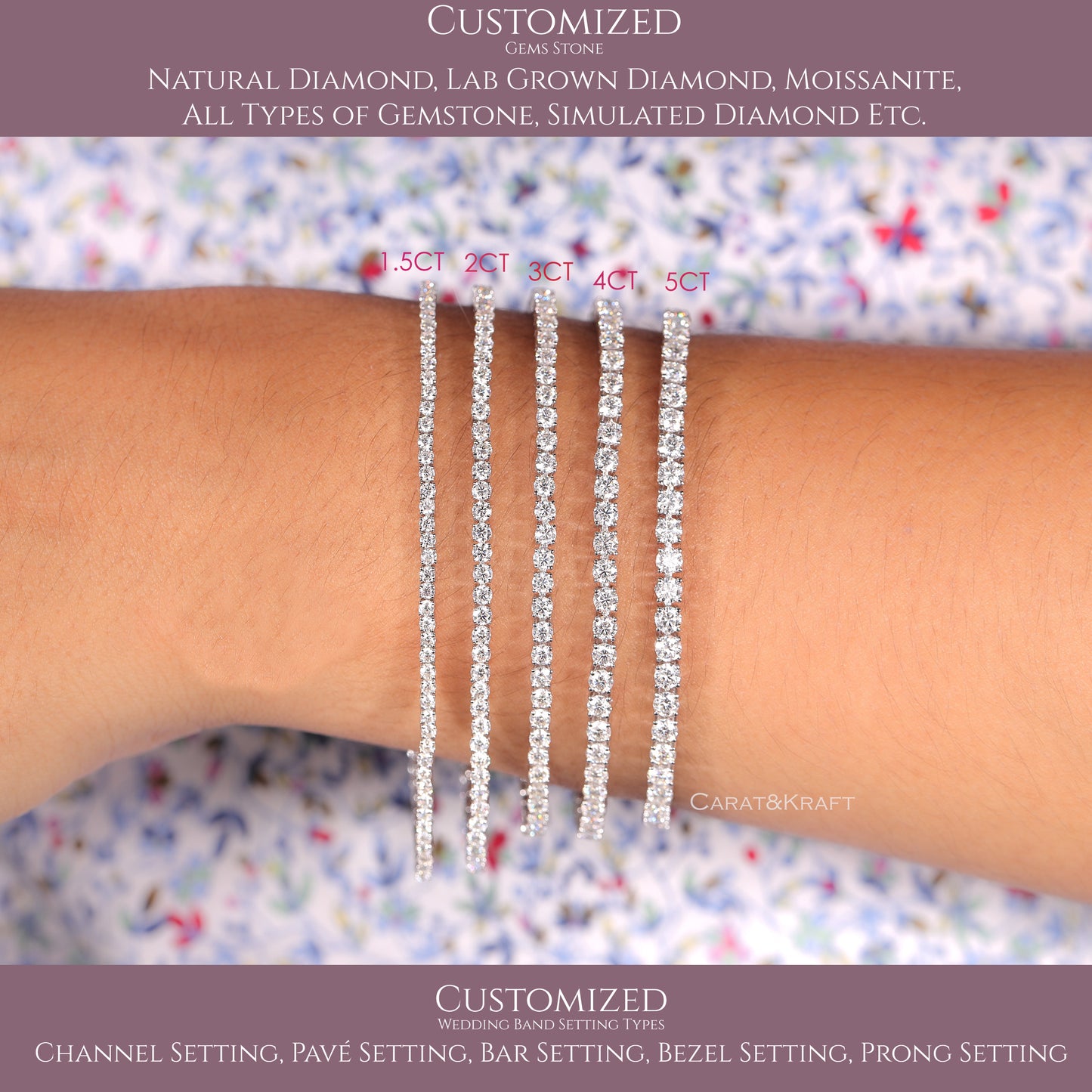 lab grown diamond bracelet, tennis bracelet