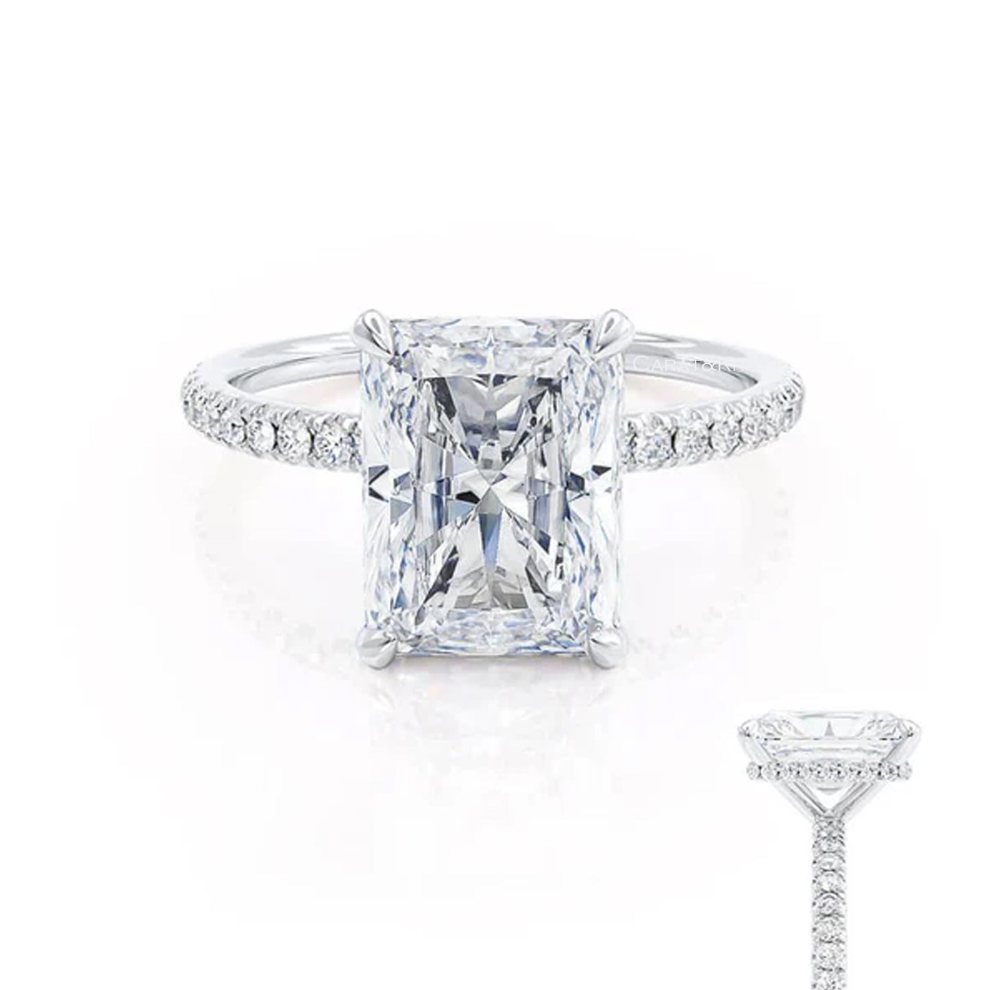 IGI Certified Lab Grown Diamond Ring, Claw Prongs
