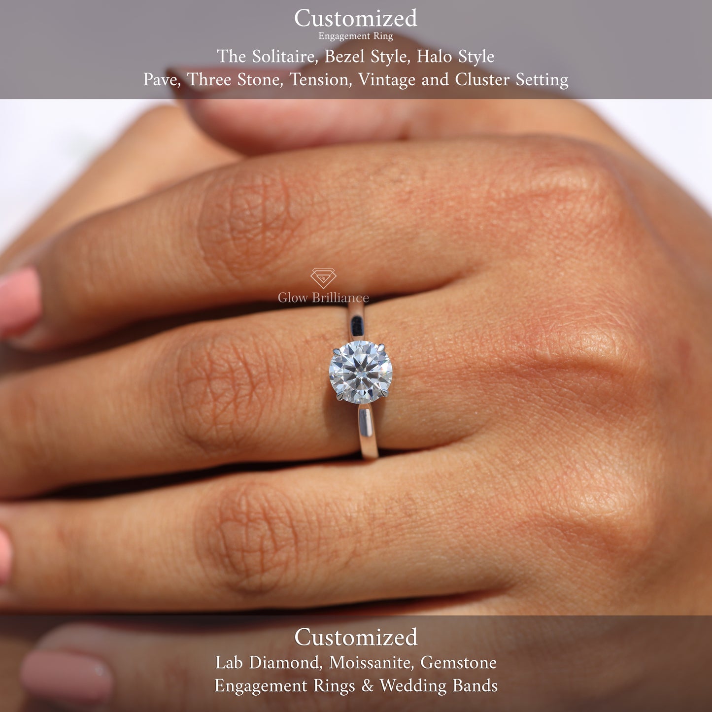 Moissanite Diamond Ring
