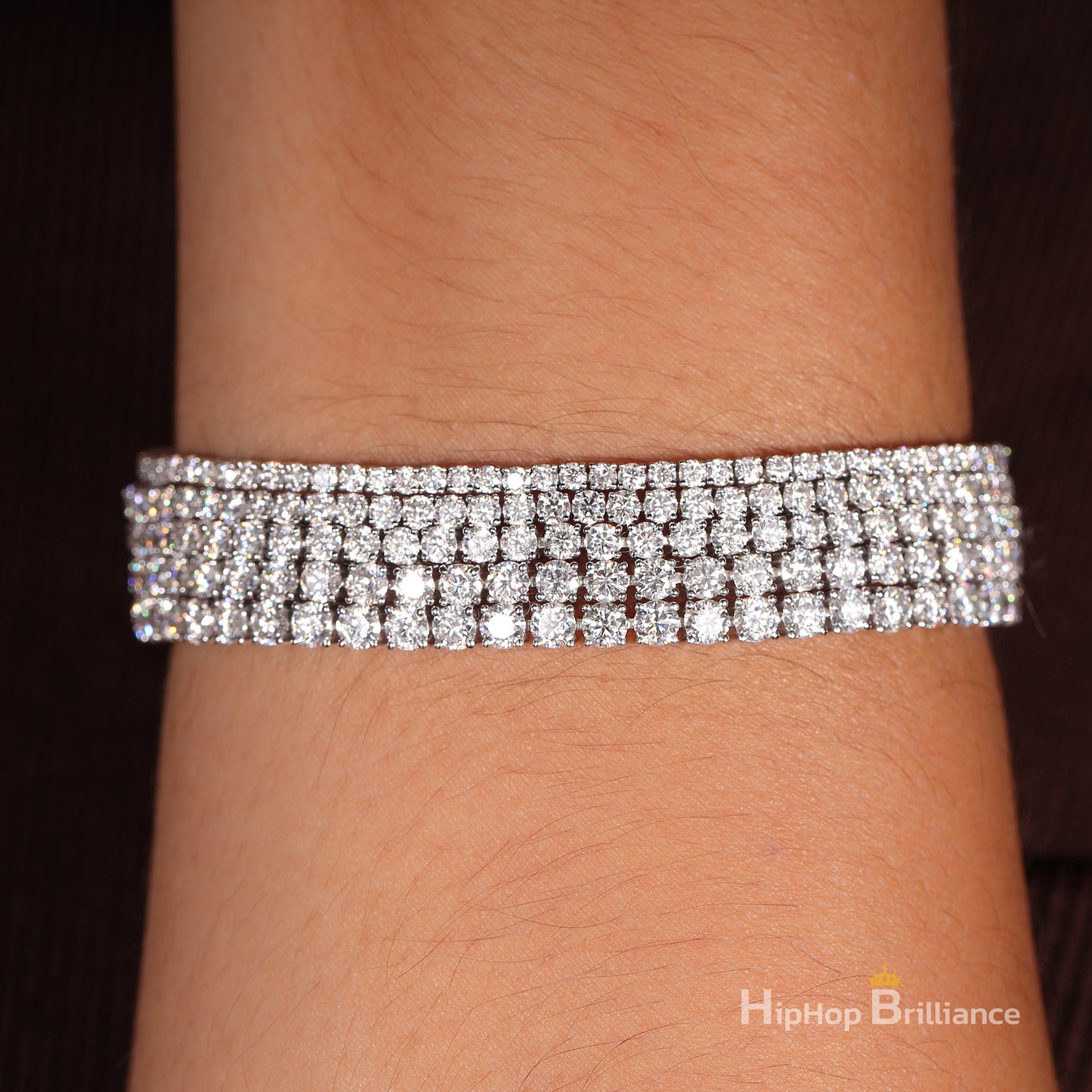 2mm Moissanite Diamond Tennis Bracelet (6.5 & 7.5 Inch)