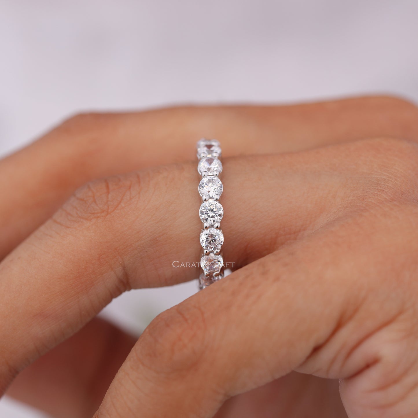 Sterling silver wedding band, Bridal jewelry set