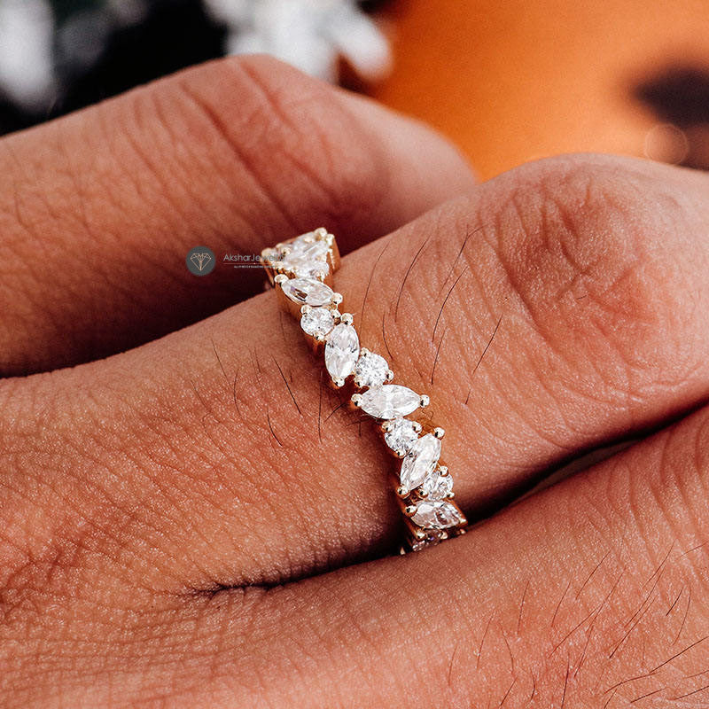 Lab grown diamond Marquise band diamond Marquise wedding band lab grown diamond, Marquise And Round diamond band diamond matching band diamond wedding band Marquise diamond eternity half eternity Curved diamond wedding band Marquise And Round Cut Cluster Lab Grown Diamond Curved Wedding band CVD HPHT natural diamond