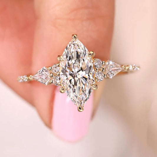 Marquise ring, view 1