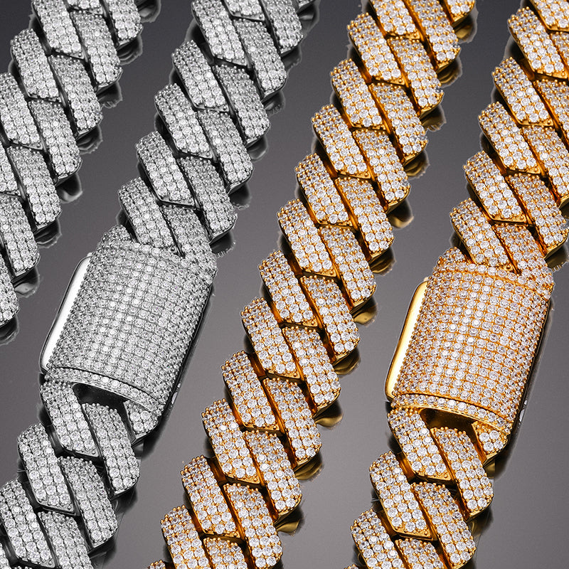 Heavy Cuban Link Brass Chain & Bracelet