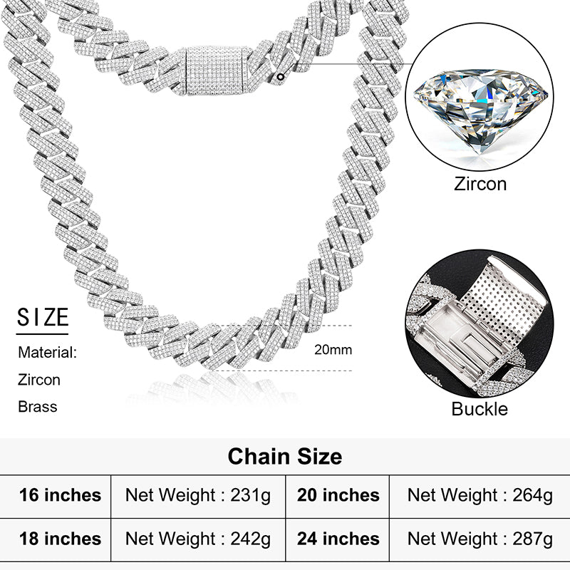 Heavy Cuban Link Brass Chain & Bracelet