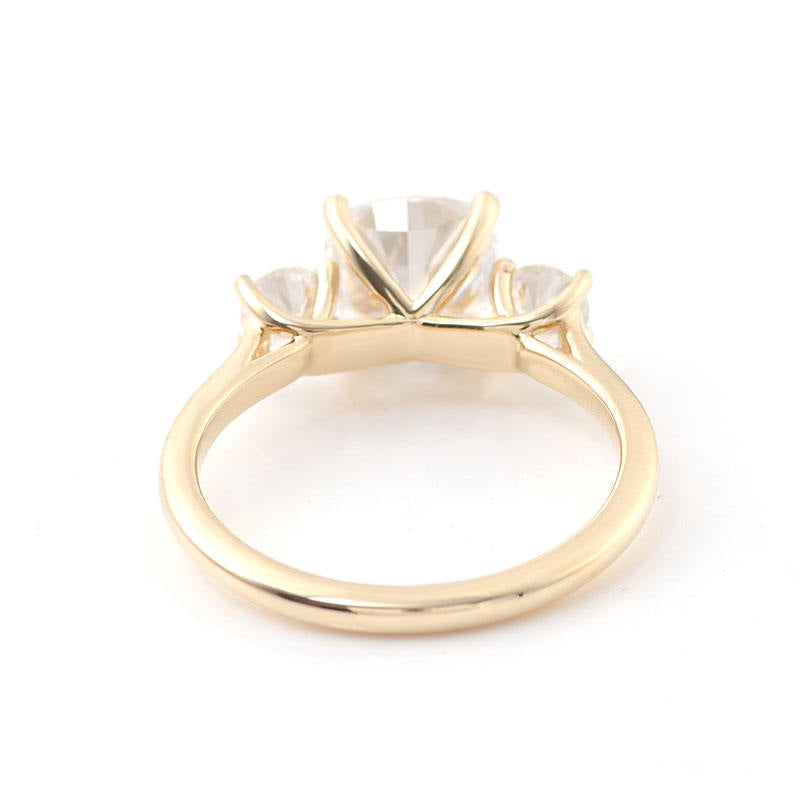 Moissanite Three Stone Engagement Rings from Carat and Kraft