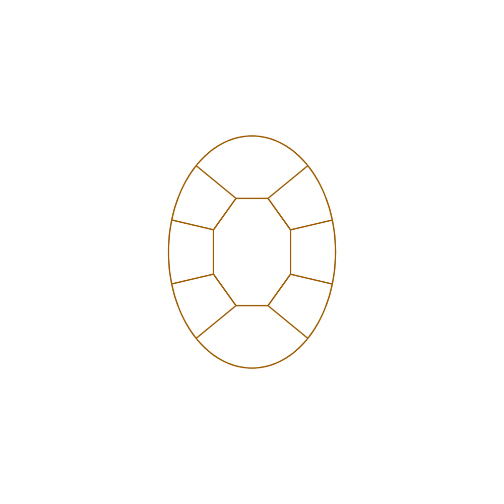 Oval diamond shape