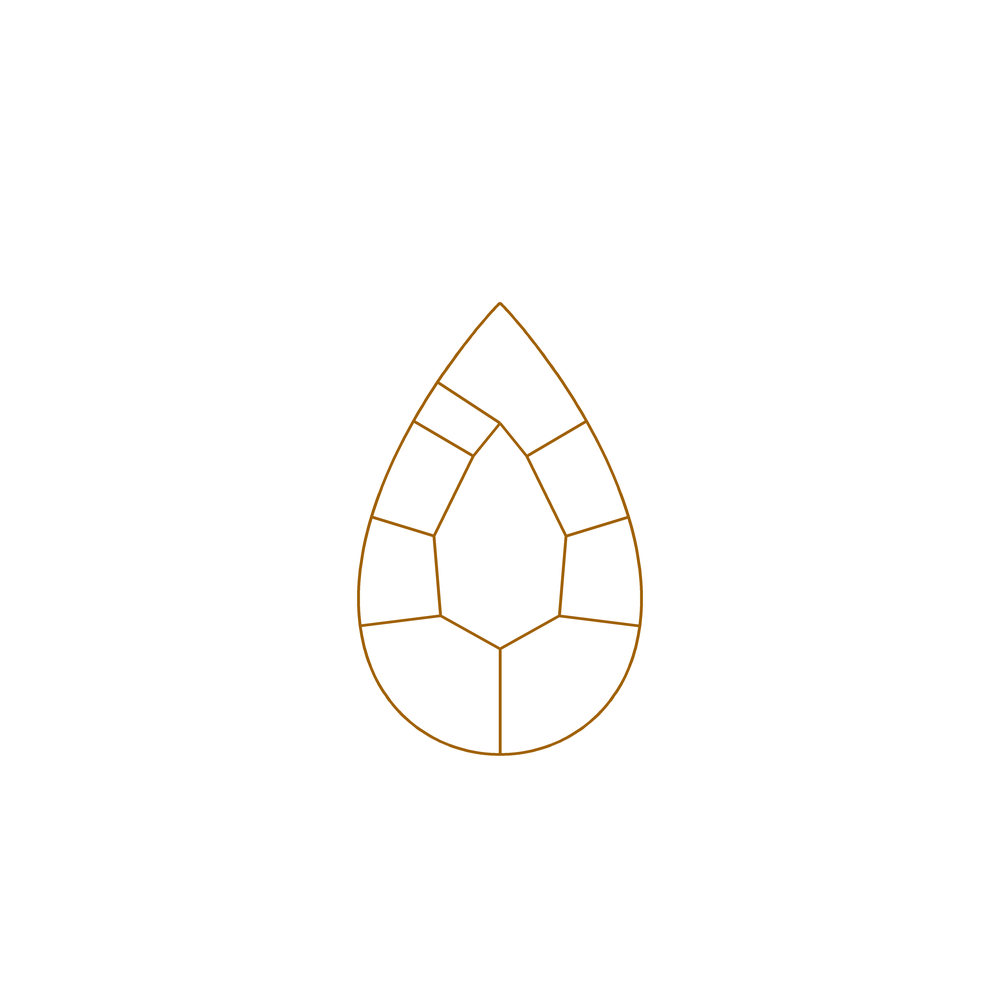 Pear diamond shape