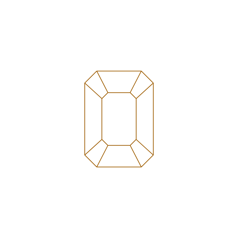 Radiant cut diamond shape