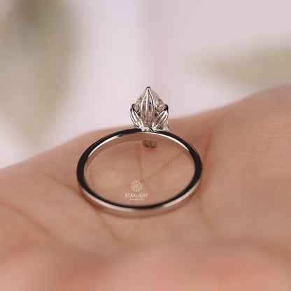 2.5 Carat Marquise Cut Lab Grown Diamond Engagement Ring