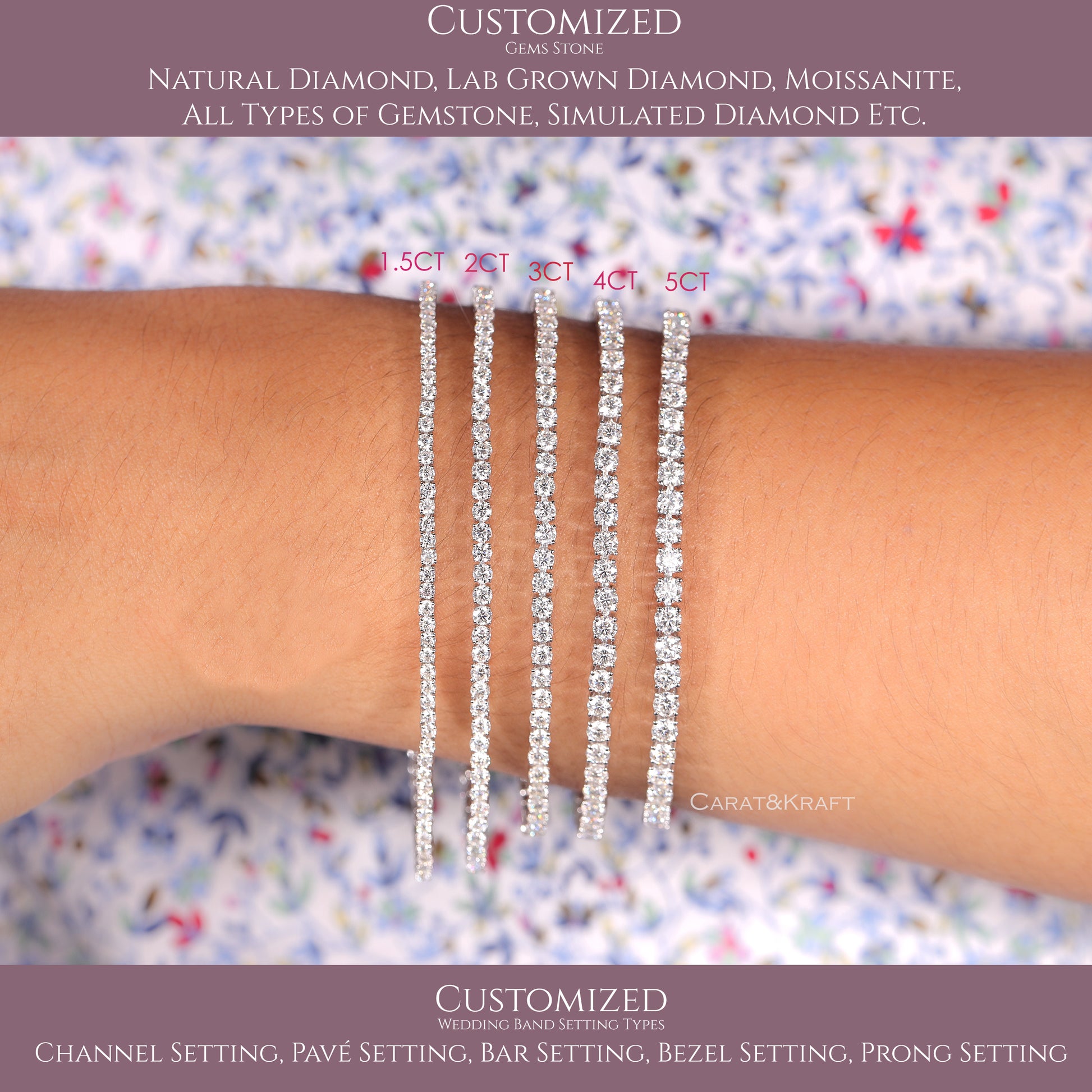 lab grown diamond bracelet, tennis bracelet