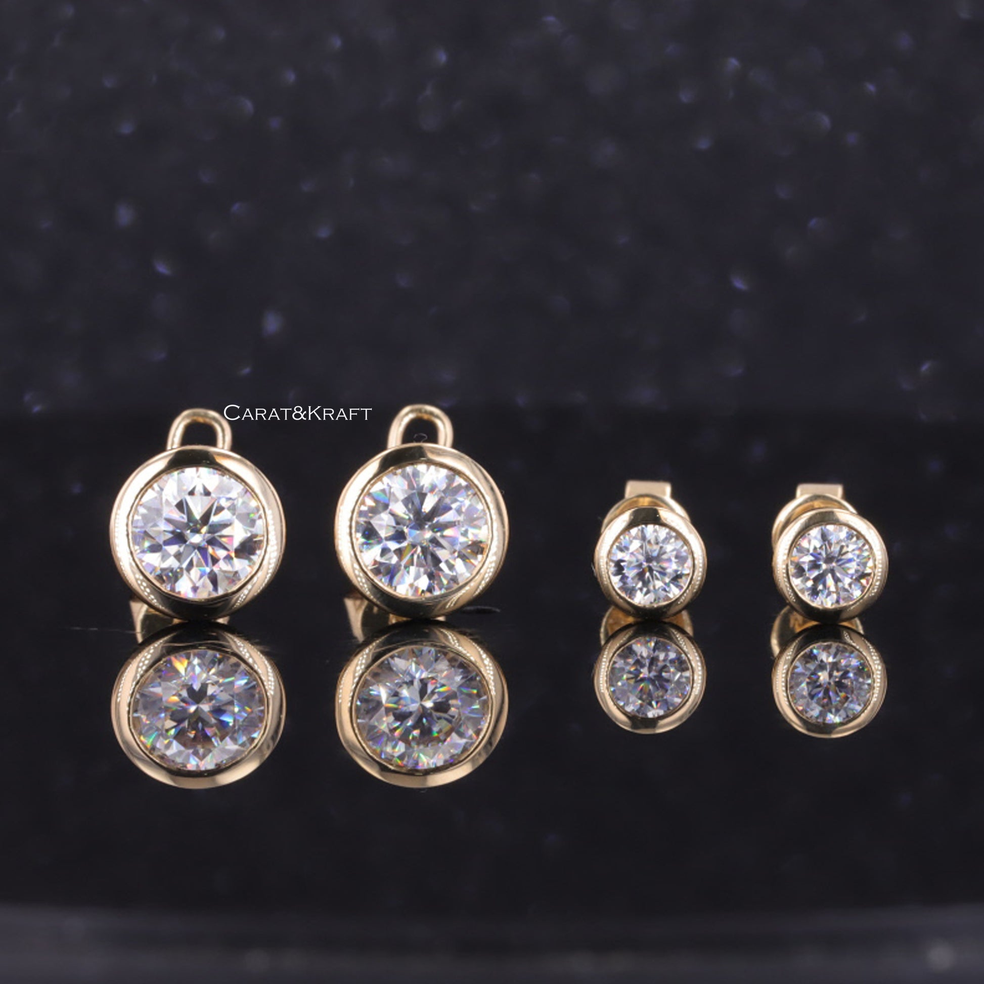 lab grown diamond earrings