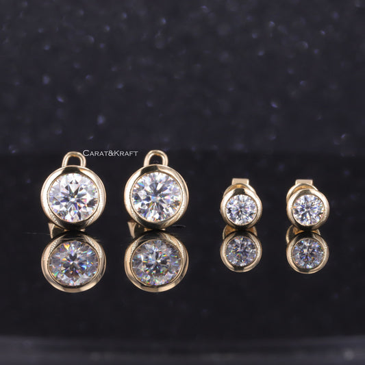 lab grown diamond earrings