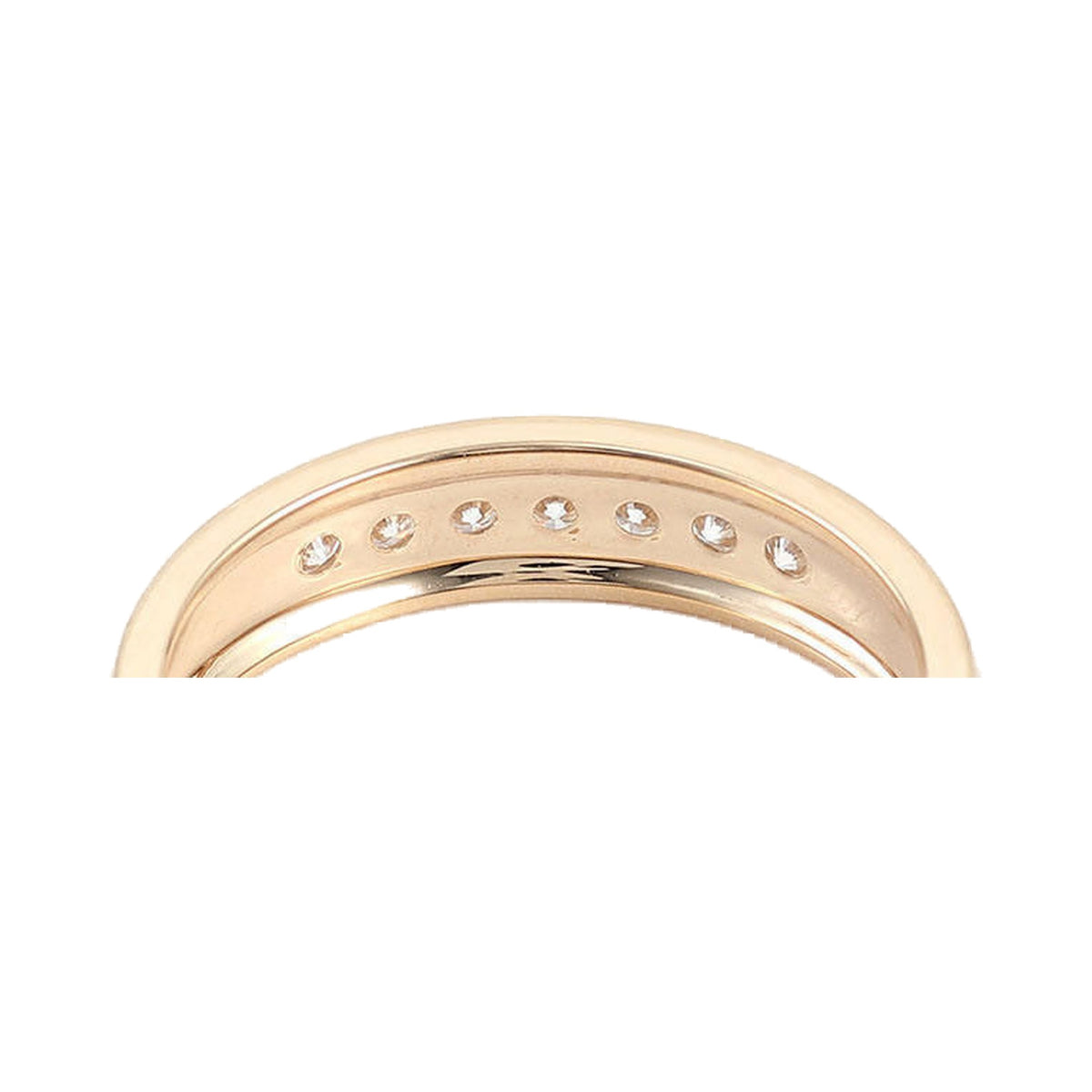 2.5mm Round Cut Channel Setting Moissanite Ring from Carat and Kraft, on white