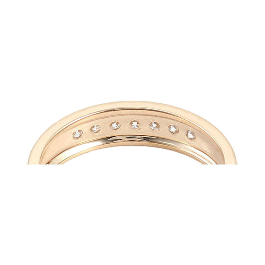 2.5mm Round Cut Channel Setting Moissanite Ring from Carat and Kraft, on white