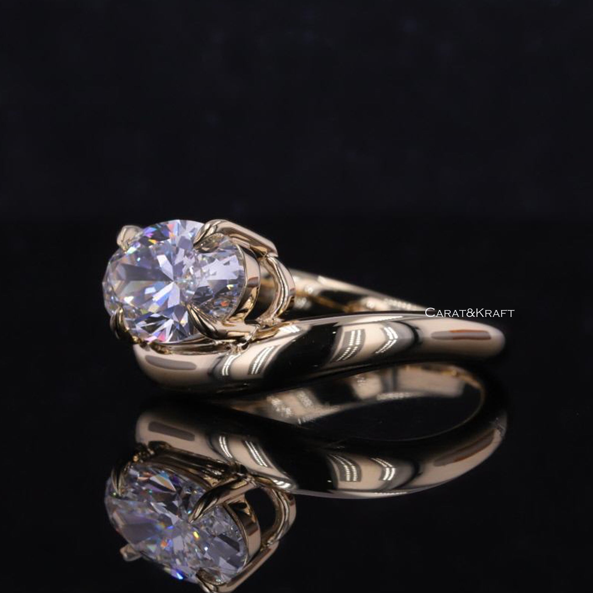 solitaire lab diamond wedding ring, diamond engagement ring, 