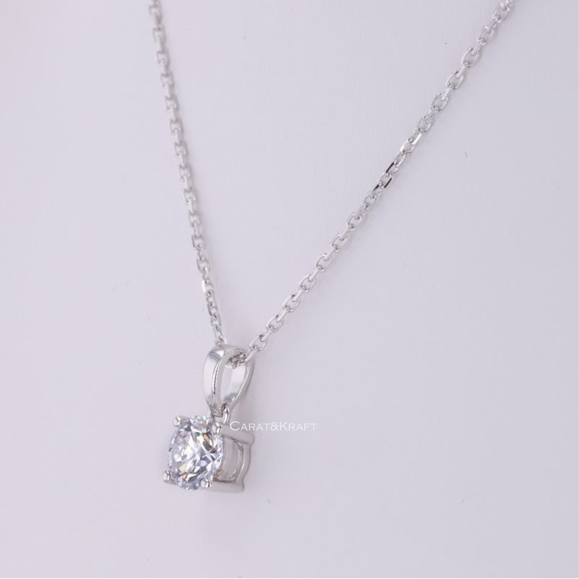Lab Grown Diamond Necklace, Gift For Her