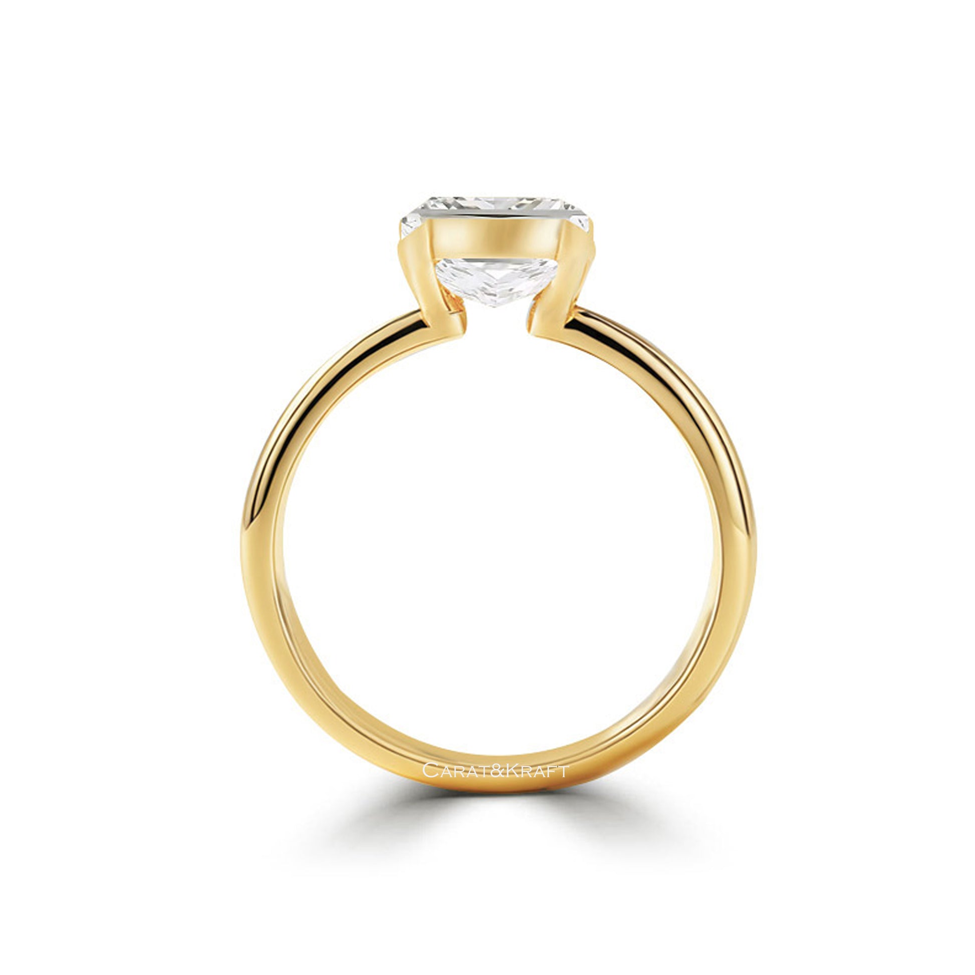 solitaire diamond ring, anniversary gift, lab diamond ring 