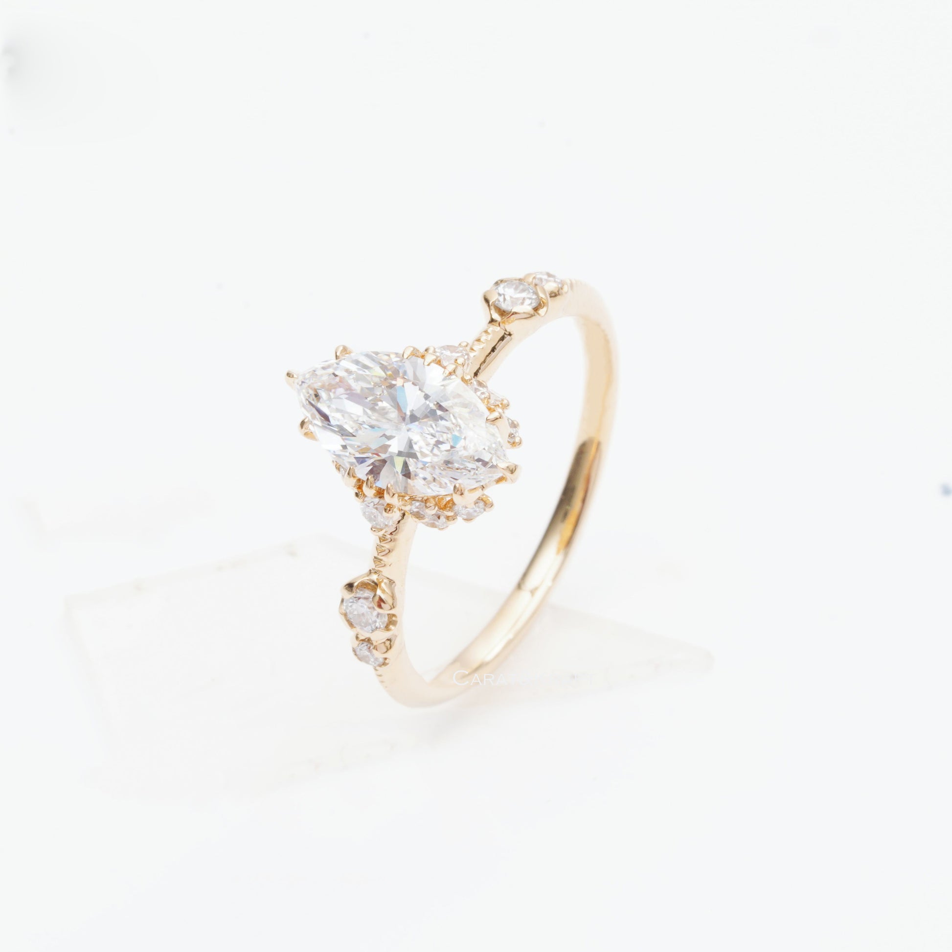 14k Solid Yellow gold Diamond Ring Gift