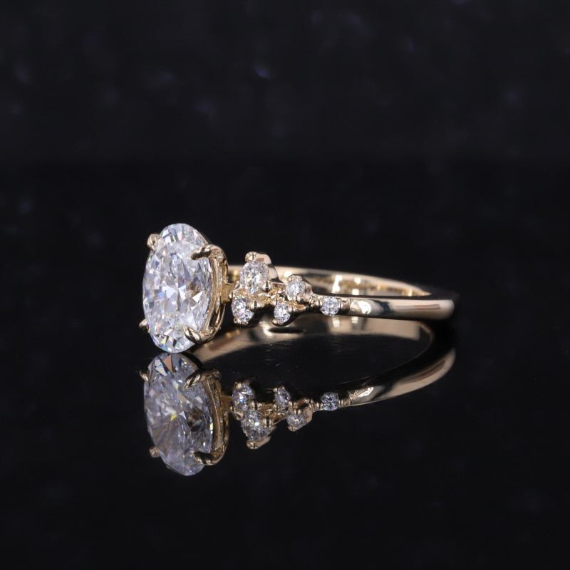 Anniversary Gift Ring, Lab Grown Diamond Engagement Ring