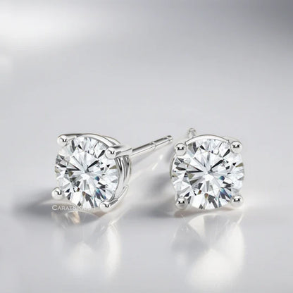 lab grown diamond stud earrings