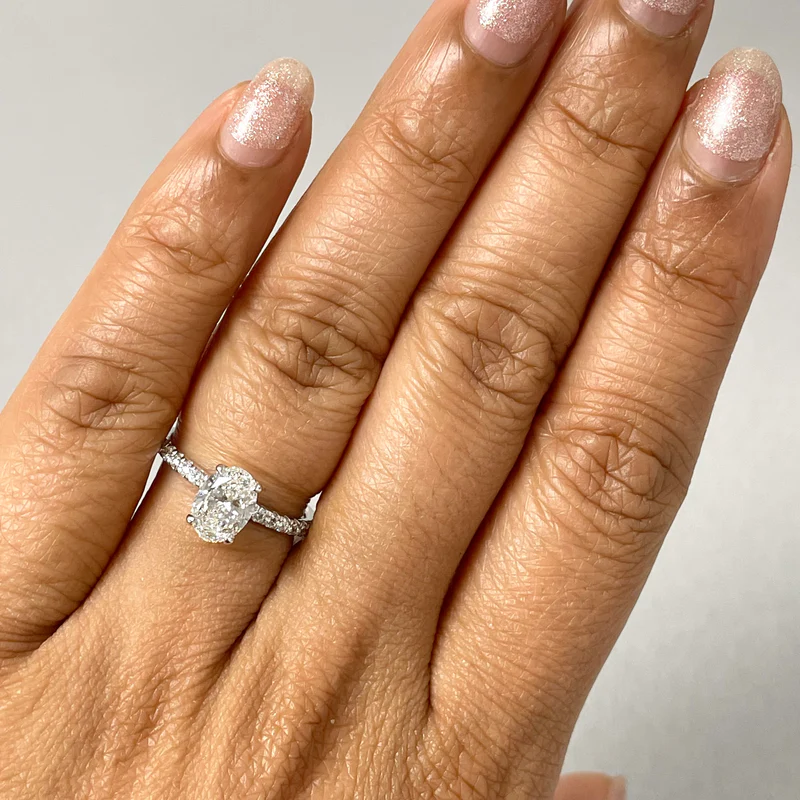 Diamond Engagement ring, anniversaty gift for her 