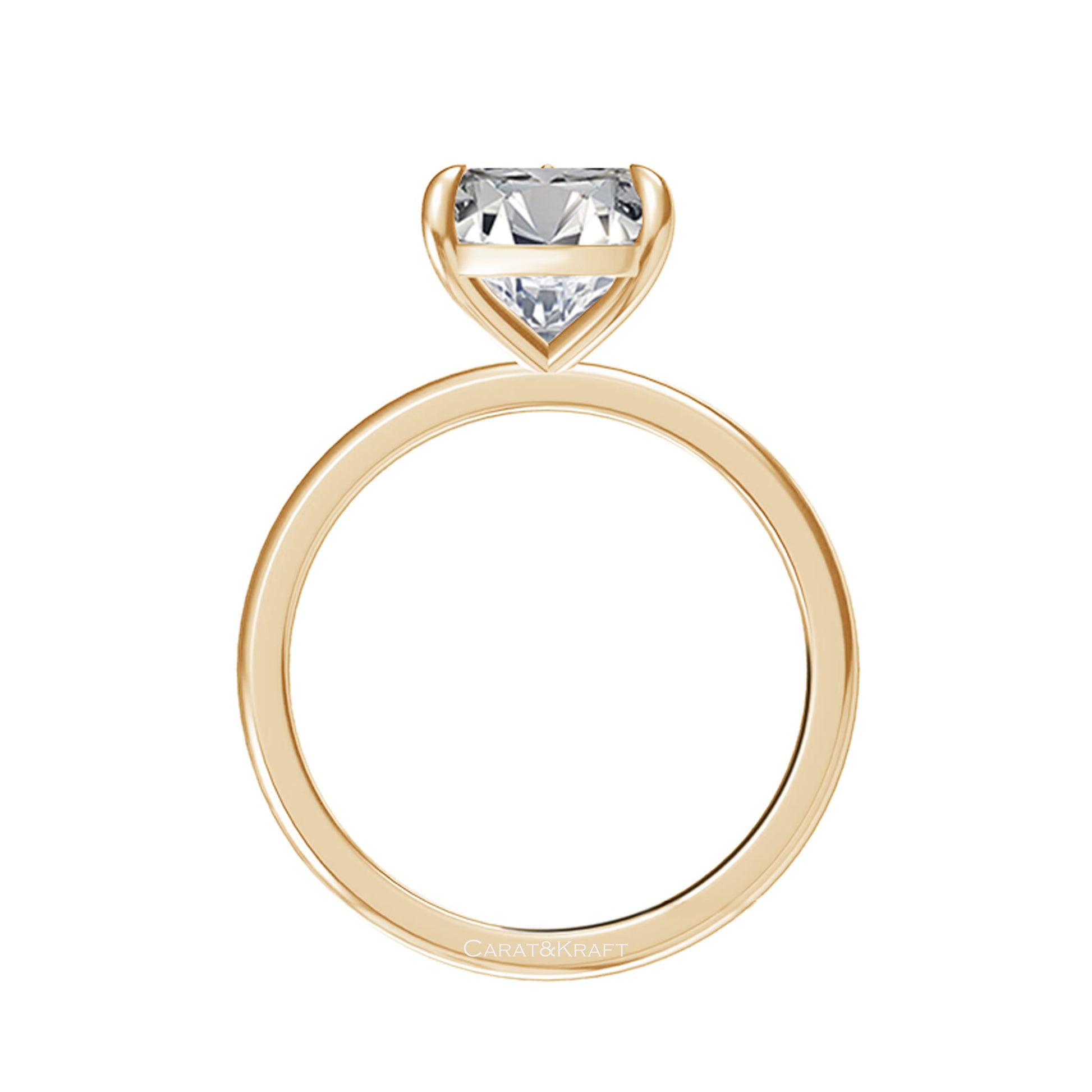 Pear Shaped Diamond Ring, Solitaire Engagement Ring
