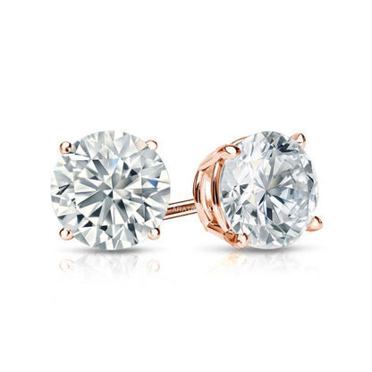 1 carat lab grown diamond earrings