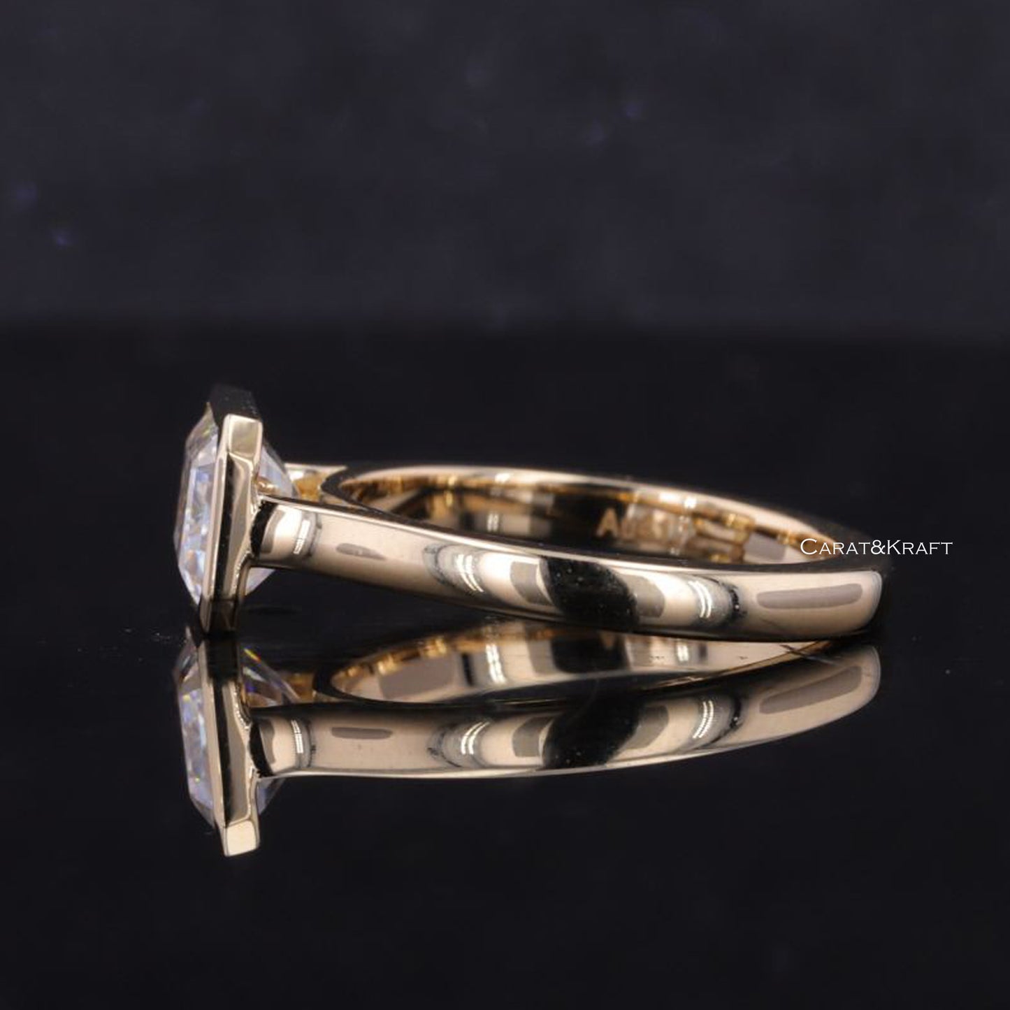 Classic Comfort Fit Ring, Yellow/White/Rose Gold Handmade Ring