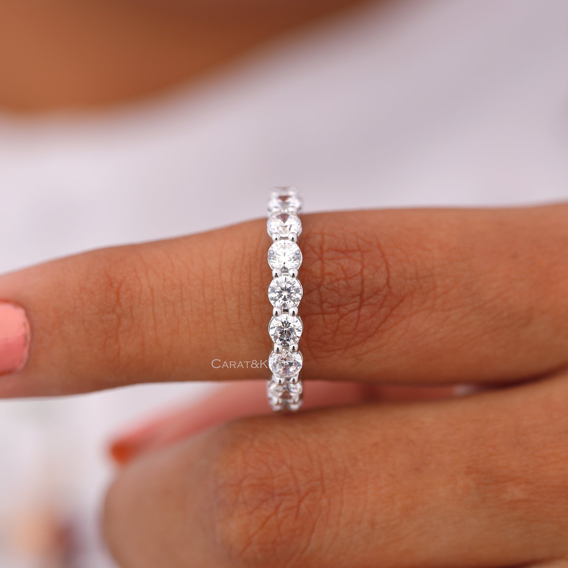 Moissanite Diamond Ring For Her/Him, Birthday Gift