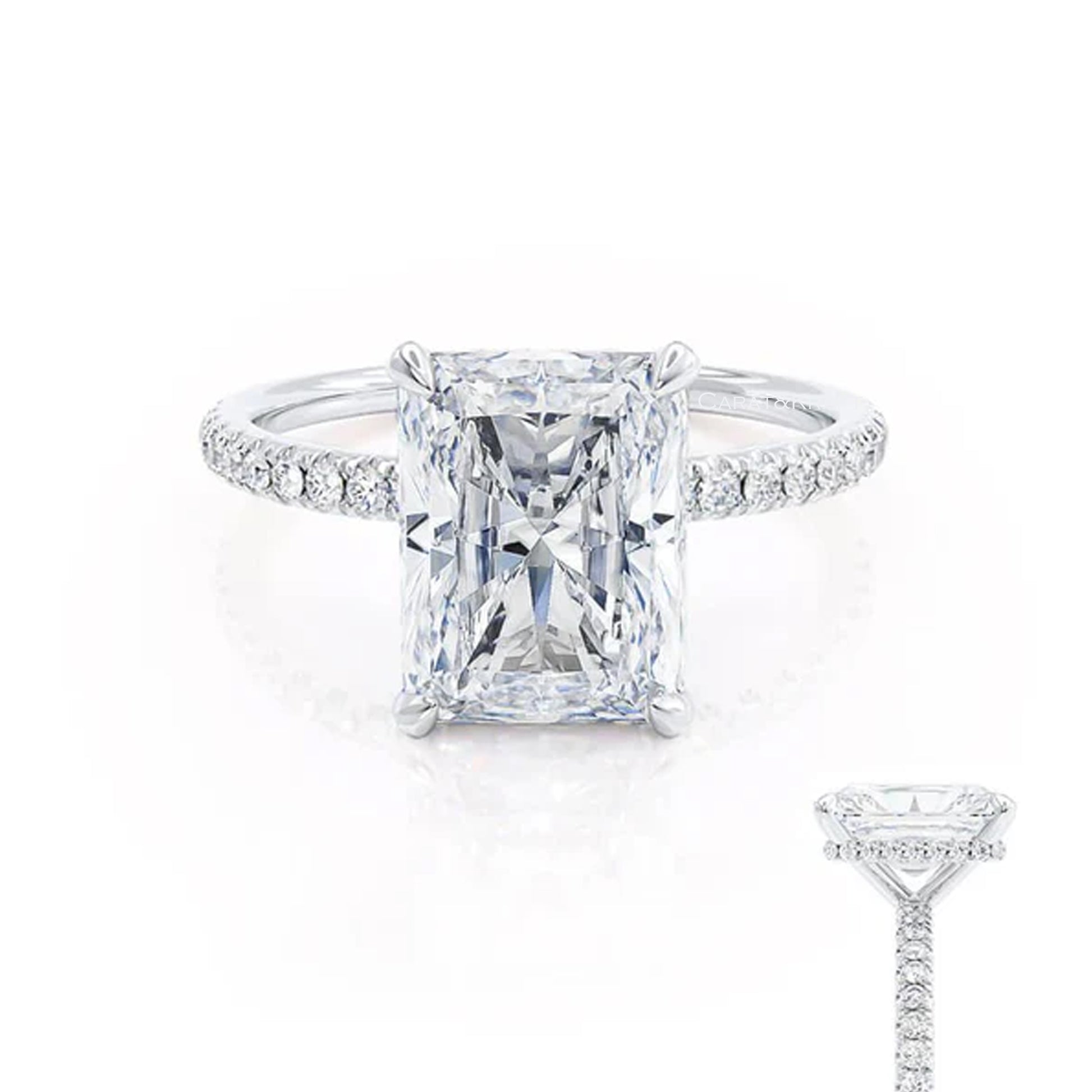 IGI Certified Lab Grown Diamond Ring,  Claw Prongs