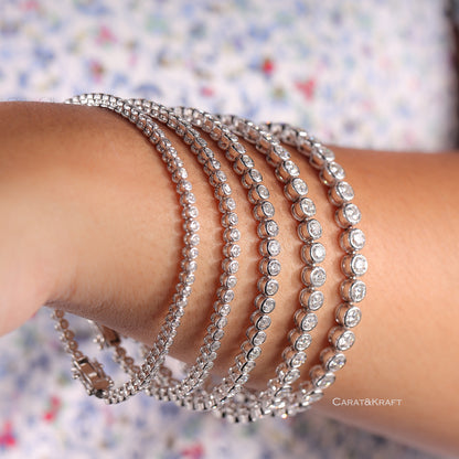 tennis diamond bracelet, lab diamond tennis bracelet