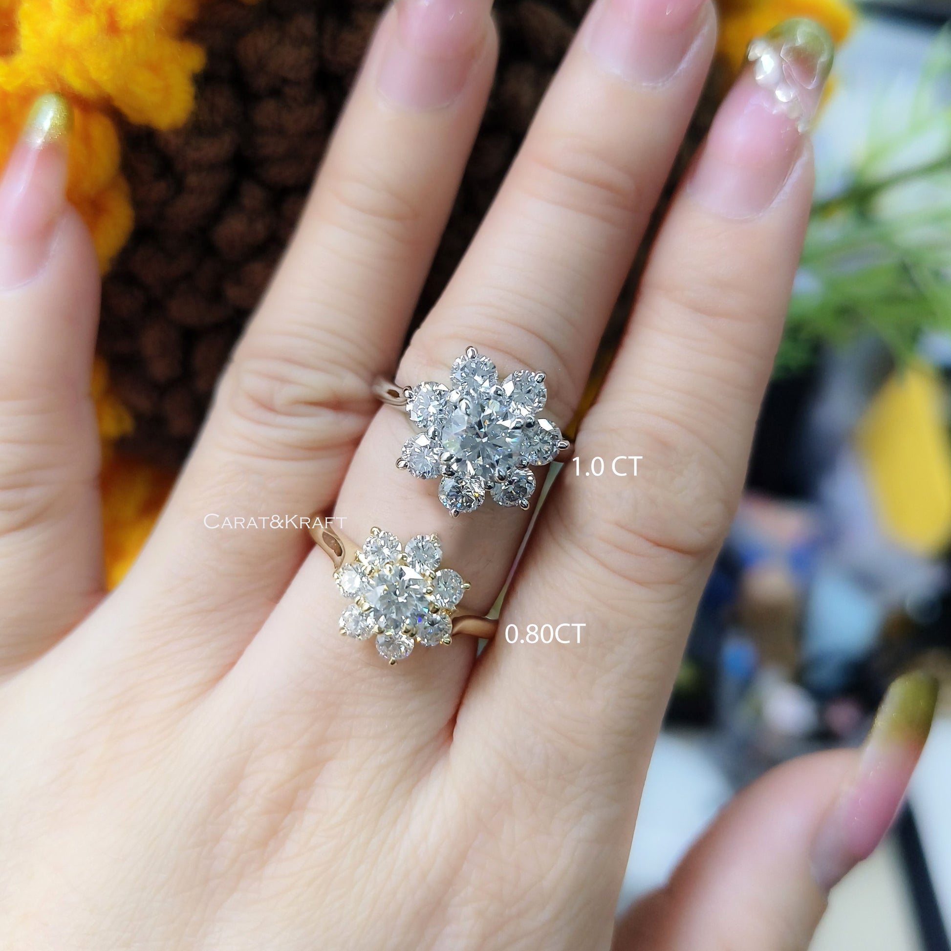 diamond engagement ring, anniversary gift for her 