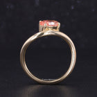 solitaire diamond engagement ring, curve engagement ring 