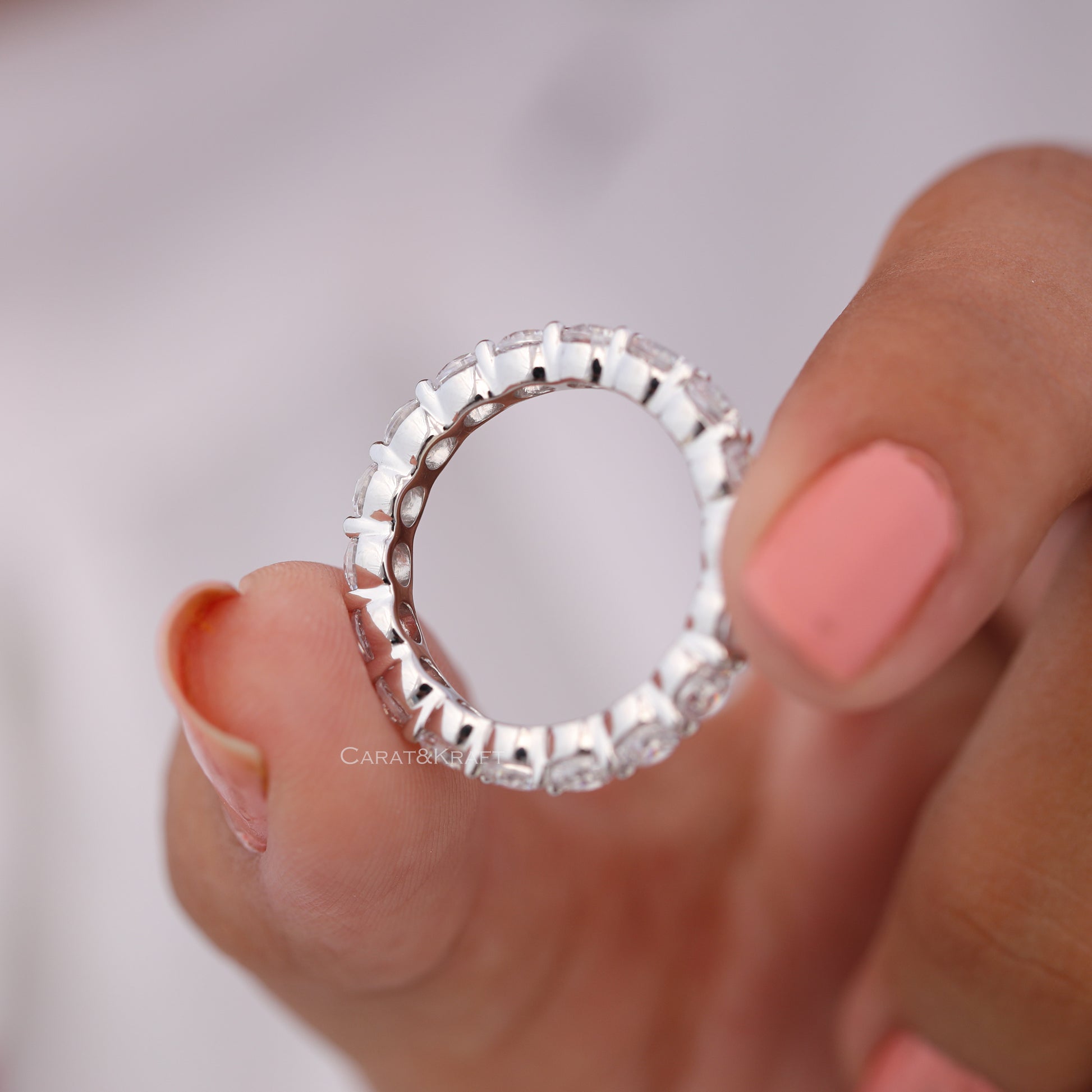Pinky Ring, Bride Ring, Moissanite 0.50-5.00 Ct Diamond Ring