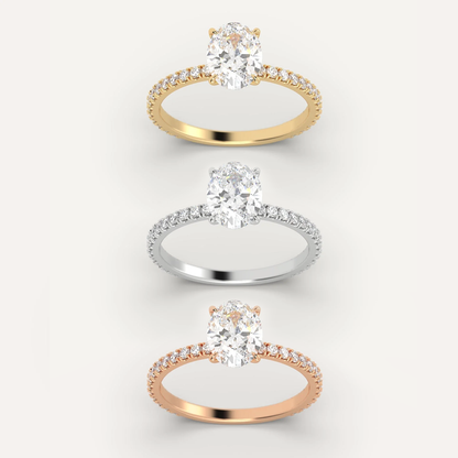 lab grown diamond engagement ring, gift for her 
