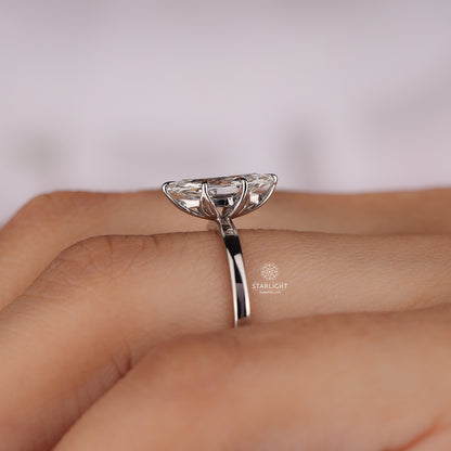 2.5 Carat Marquise Cut Lab Grown Diamond Engagement Ring