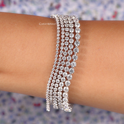14K White, Yellow and Rose Gold. Stackable Bracelet. Infinity Bracelet