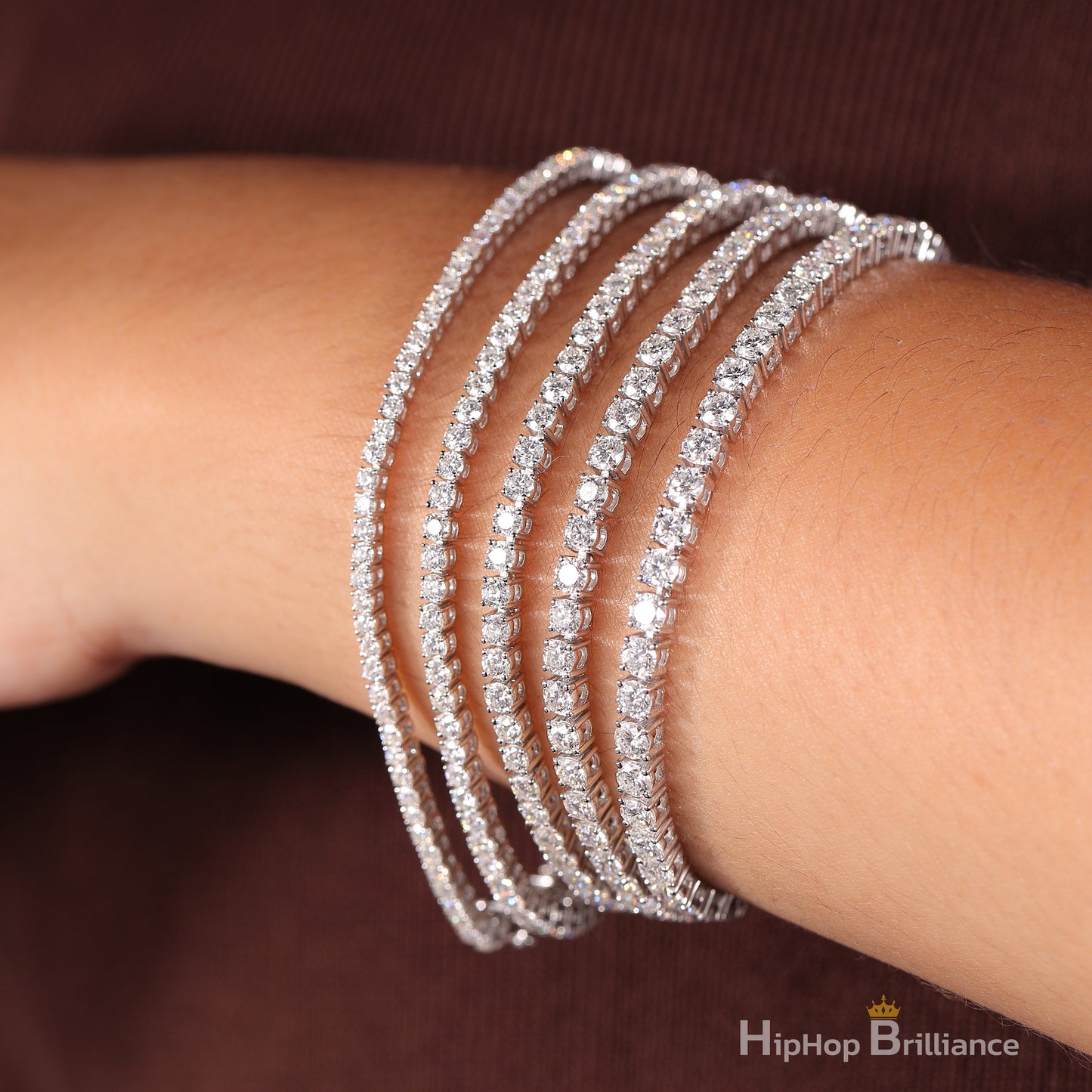 2mm Moissanite Diamond Tennis Bracelet (6.5 & 7.5 Inch)