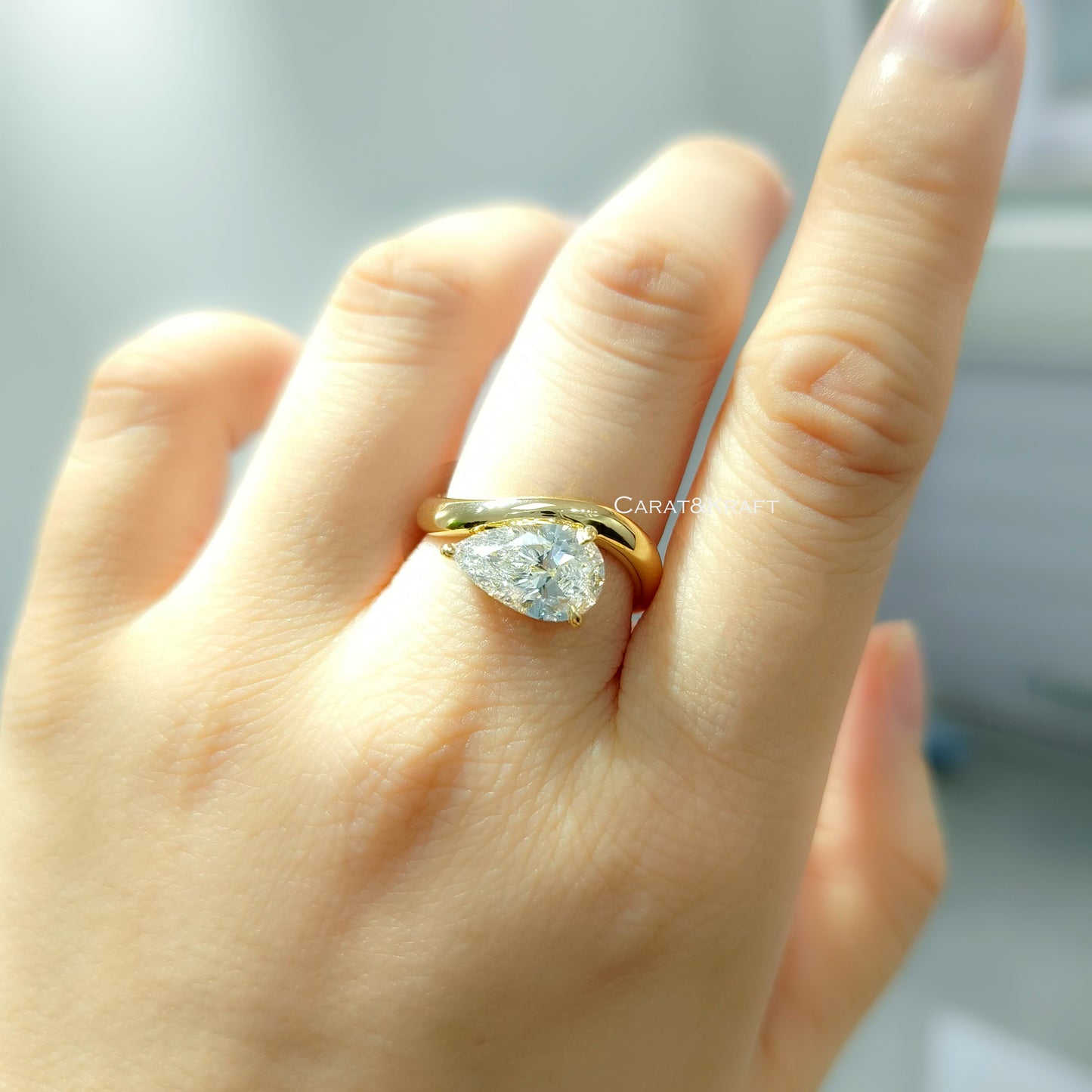 diamond engagement ring, anniversary gift for her 