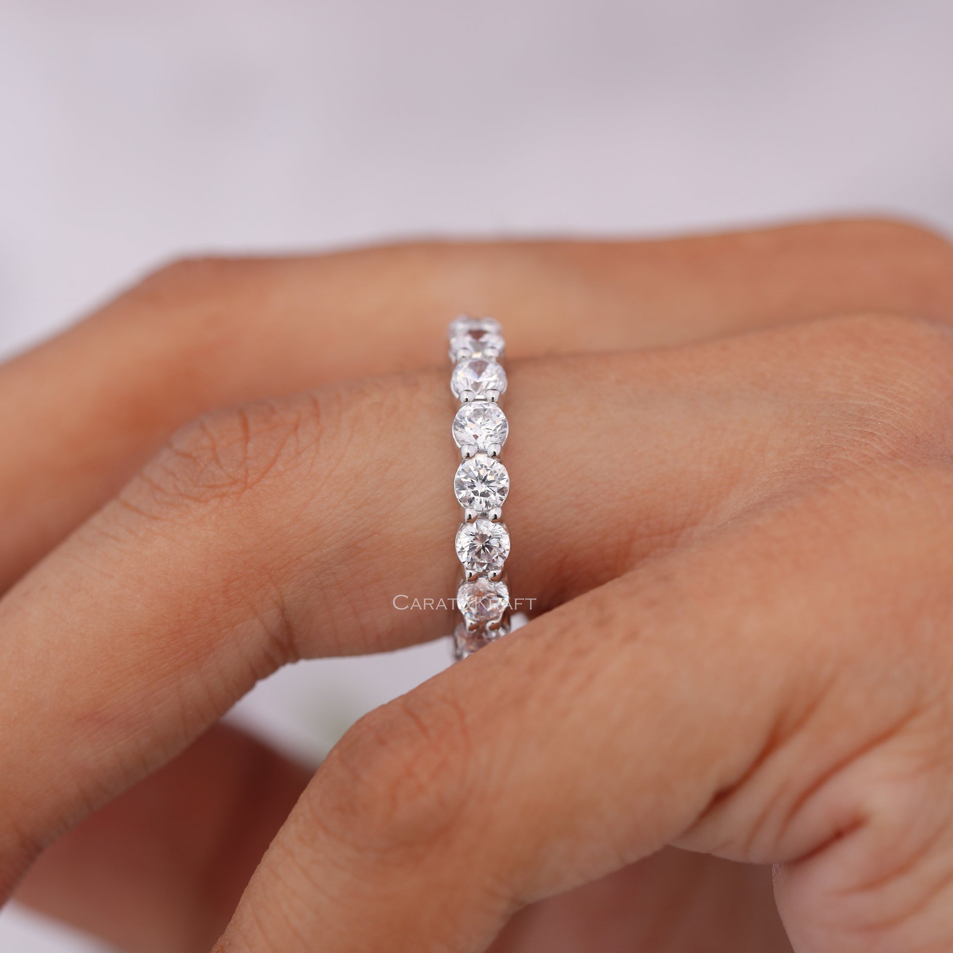 Sterling silver wedding band, Bridal jewelry set