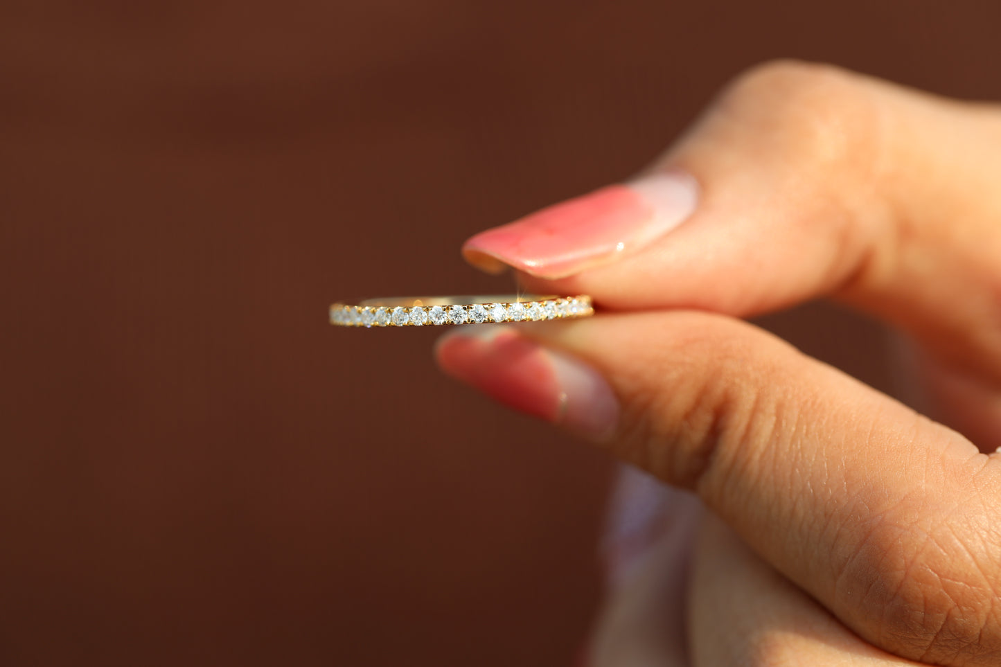 1.4mm Full Eternity Lab Diamond Wedding Band