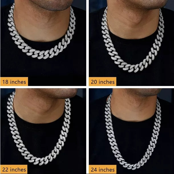 Iced Out Cuban Link Chain Necklace