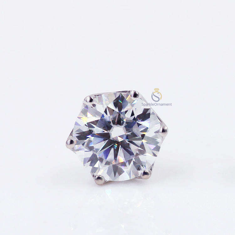 Lab Grown Diamond OMC Round Stud Earring