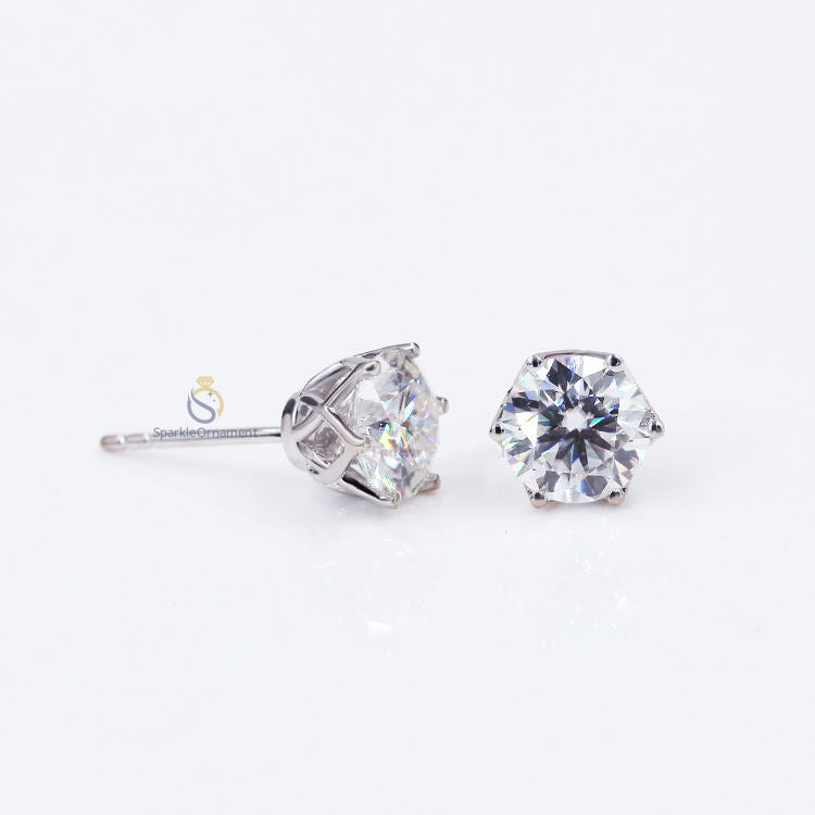 Lab Grown Diamond OMC Round Stud Earring