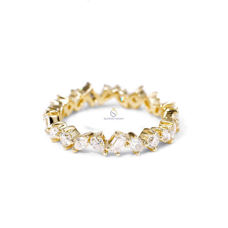 Multi Shape Lab Grown Diamond Full Eternity Band