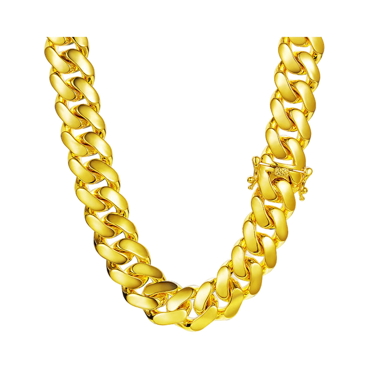 20mm Heavy Cuban Link Chain & Bracelet from Carat and Kraft, on white